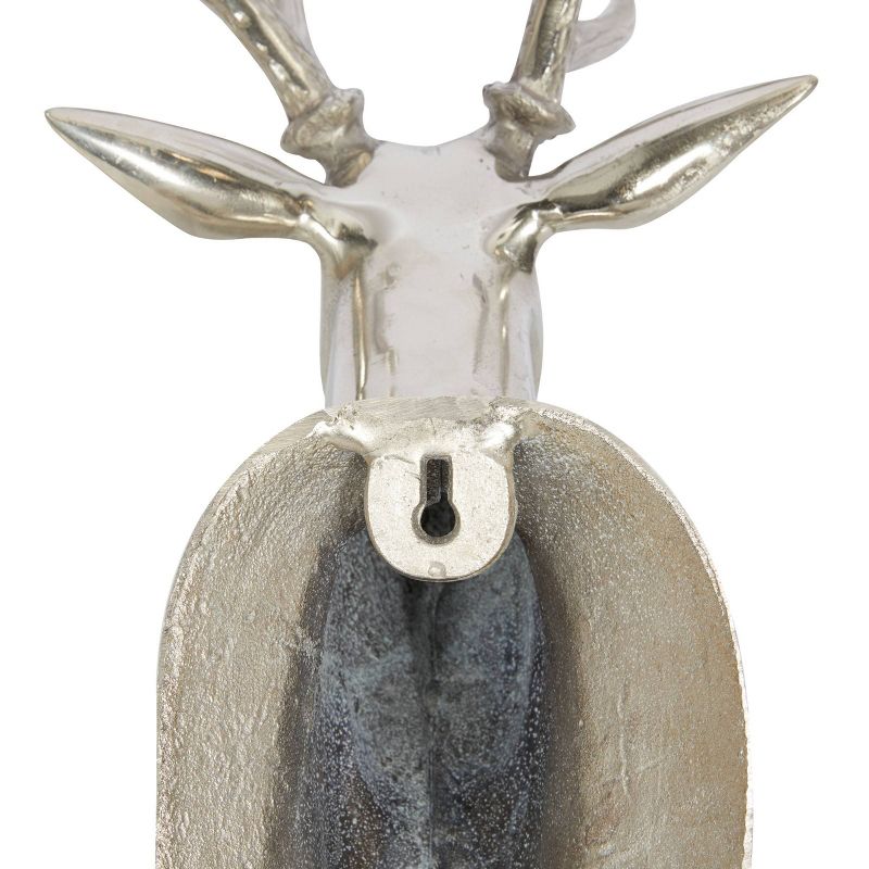 Traditional Aluminum Deer Trophy Head Wall Decor - Olivia & May