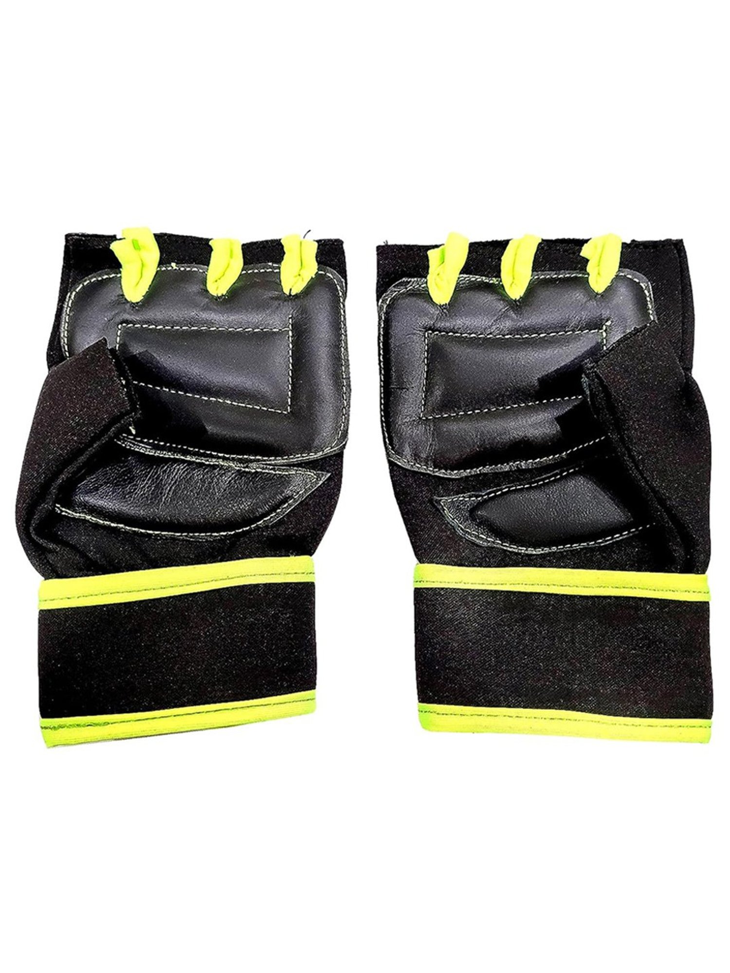 Protoner Gym Gloves with Padded Palm and Wrist Support (Black)
