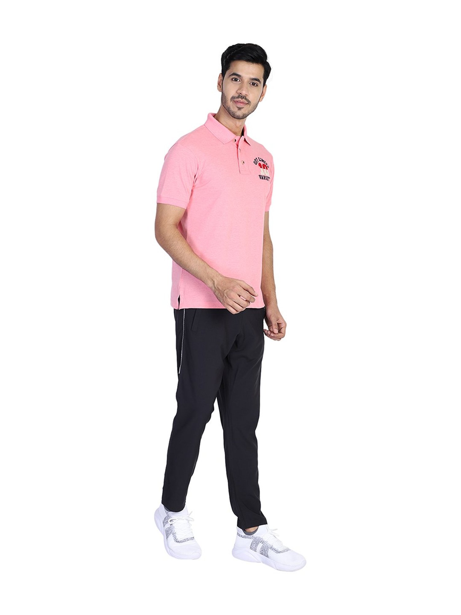 OFF LIMITS Pink Short Sleeves Polo T-Shirt
