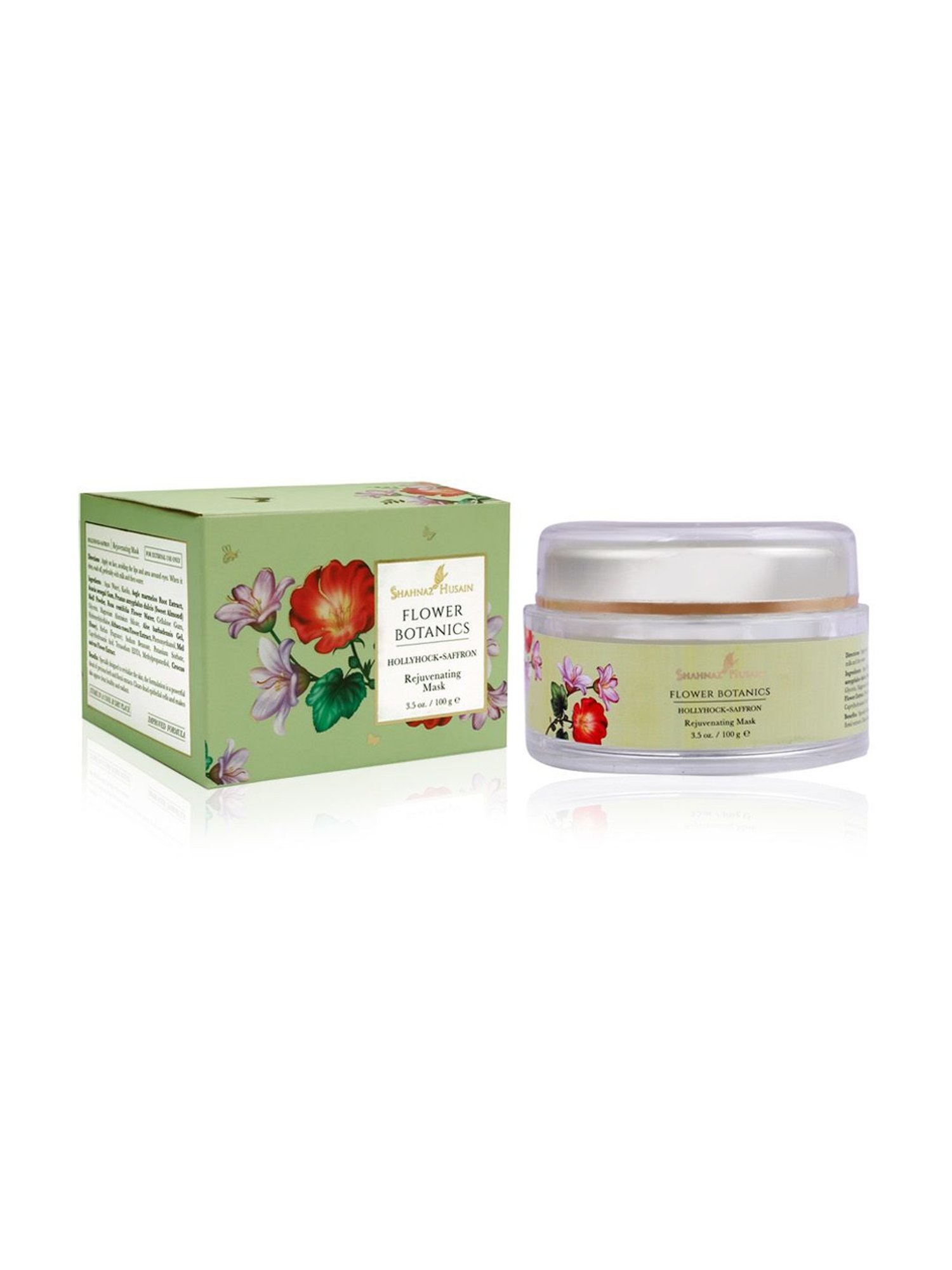 Shahnaz Husain Flower Botanics Hollyhock Saffron Rejuvenating Mask - 100 gm