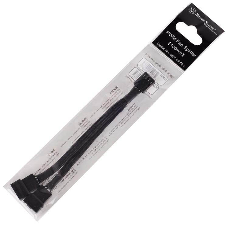 5 pcs/Set Silverstone CPF01 3.94" One-to-two PWM Fan Splitter Cable 3 Connector Number