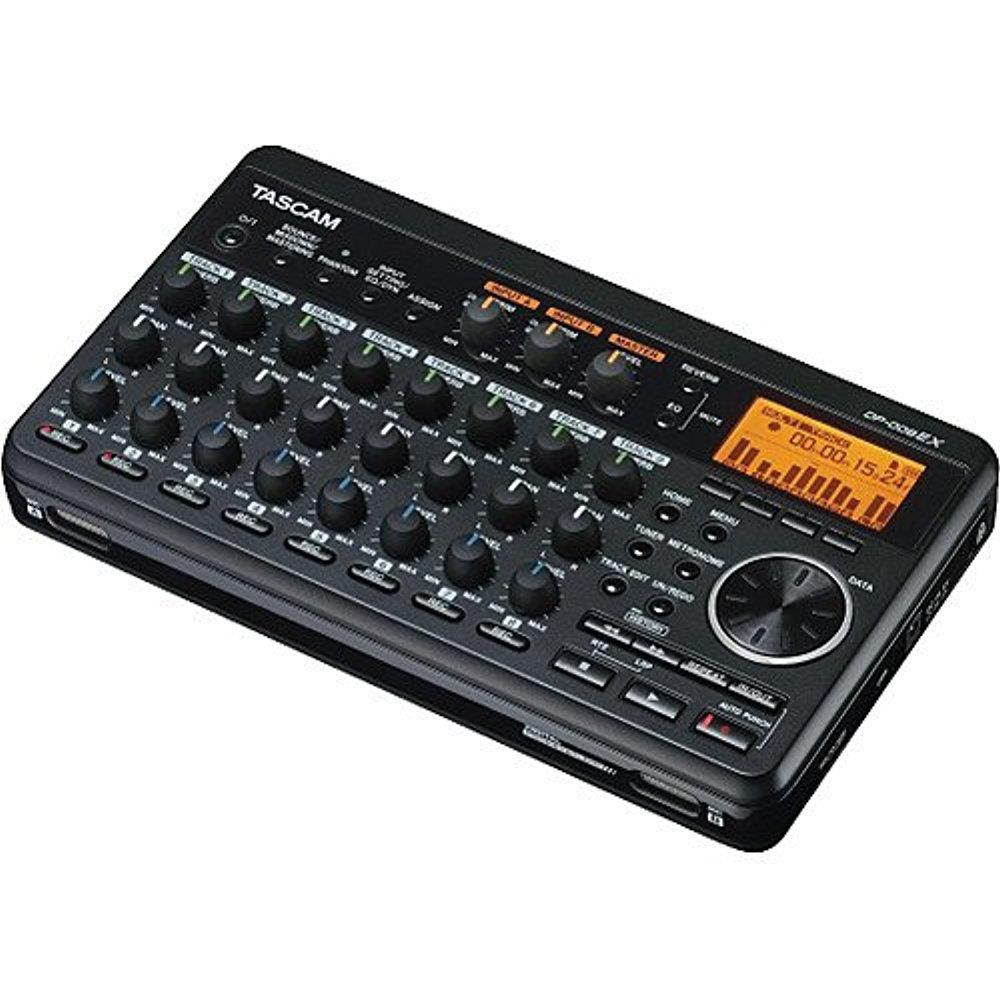 tascam dp008ex 8track digital pocket studio along with samson studio headphones and deluxe bundle