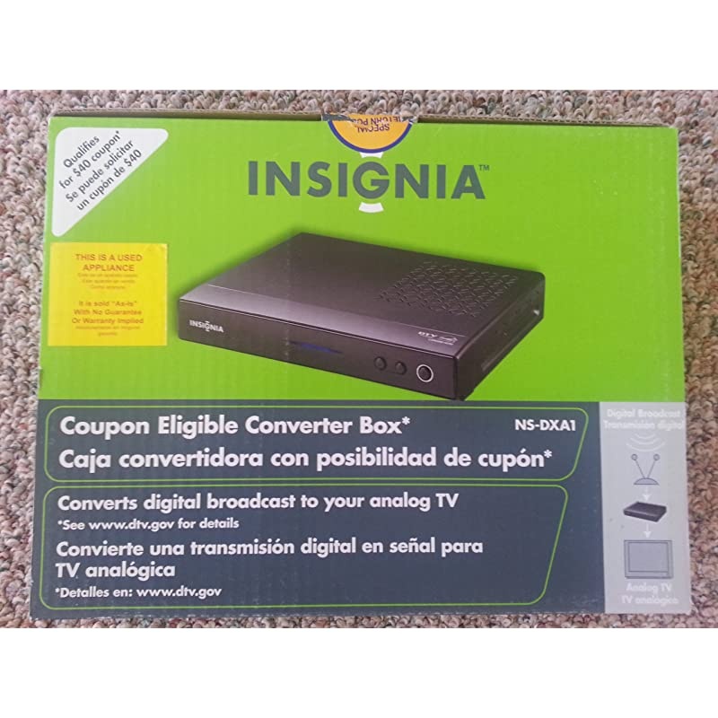 NS-DXA1 Digital to Analog TV Tuner Converter Box for Regular TV Sets