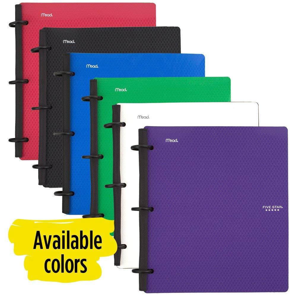 Five Star Flex Hybrid Notebinder, 1-1/2 Inch Binder, Notebook and Binder All-in-One, Red (72399)