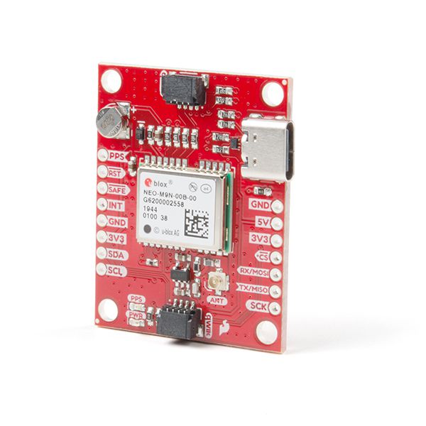 SparkFun GPS Breakout - NEO-M9N, U.FL (Qwiic) High-Quality breakout No Soldering Required Breadboardable Contains a Rechargeable backup battery allowing a Warm-start decreasing time-to-first-fix