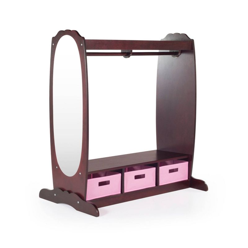 Kids' Dress Up Center with Storage Espresso - Guidecraft
