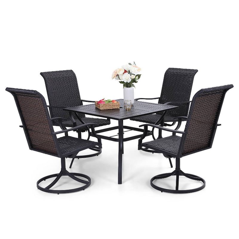 7pc Classic Outdoor Patio Dining Set Gray Wash - Saracina Home