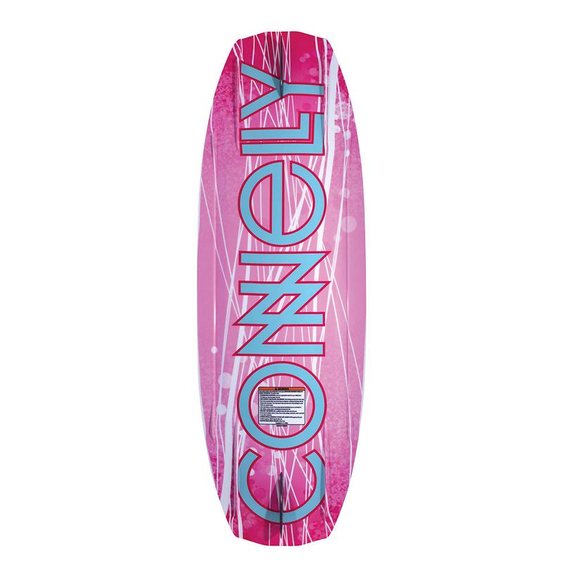 Connelly 62194088-CON Bella 124 Centimeter 3 Stage Rocker 4 x 4 Molded Fins Beginners Kids Wakeboard with Large and Extra Large Optima Bindings