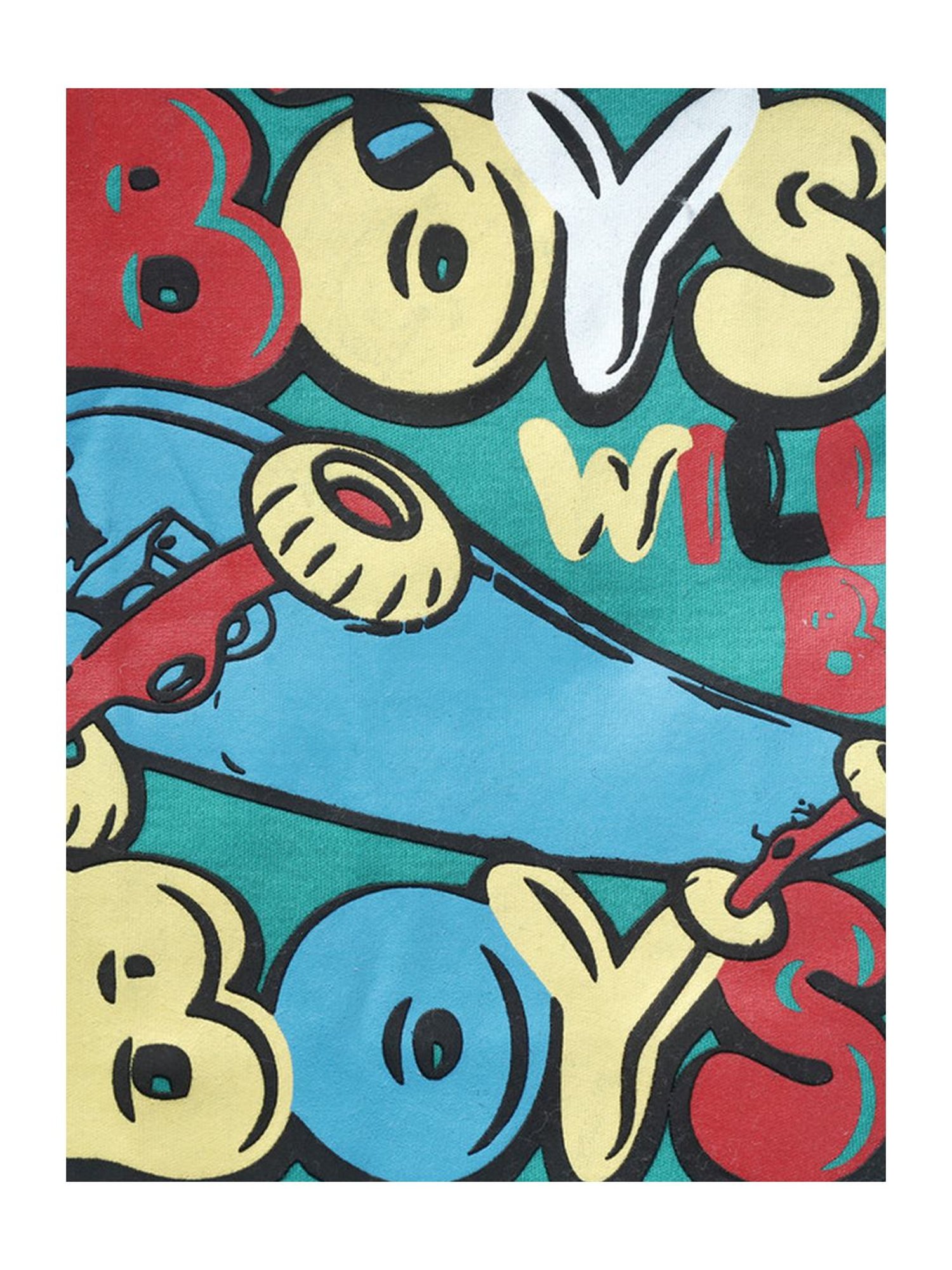 Pranava Kids Mint Green Cotton Patch Work T-Shirt