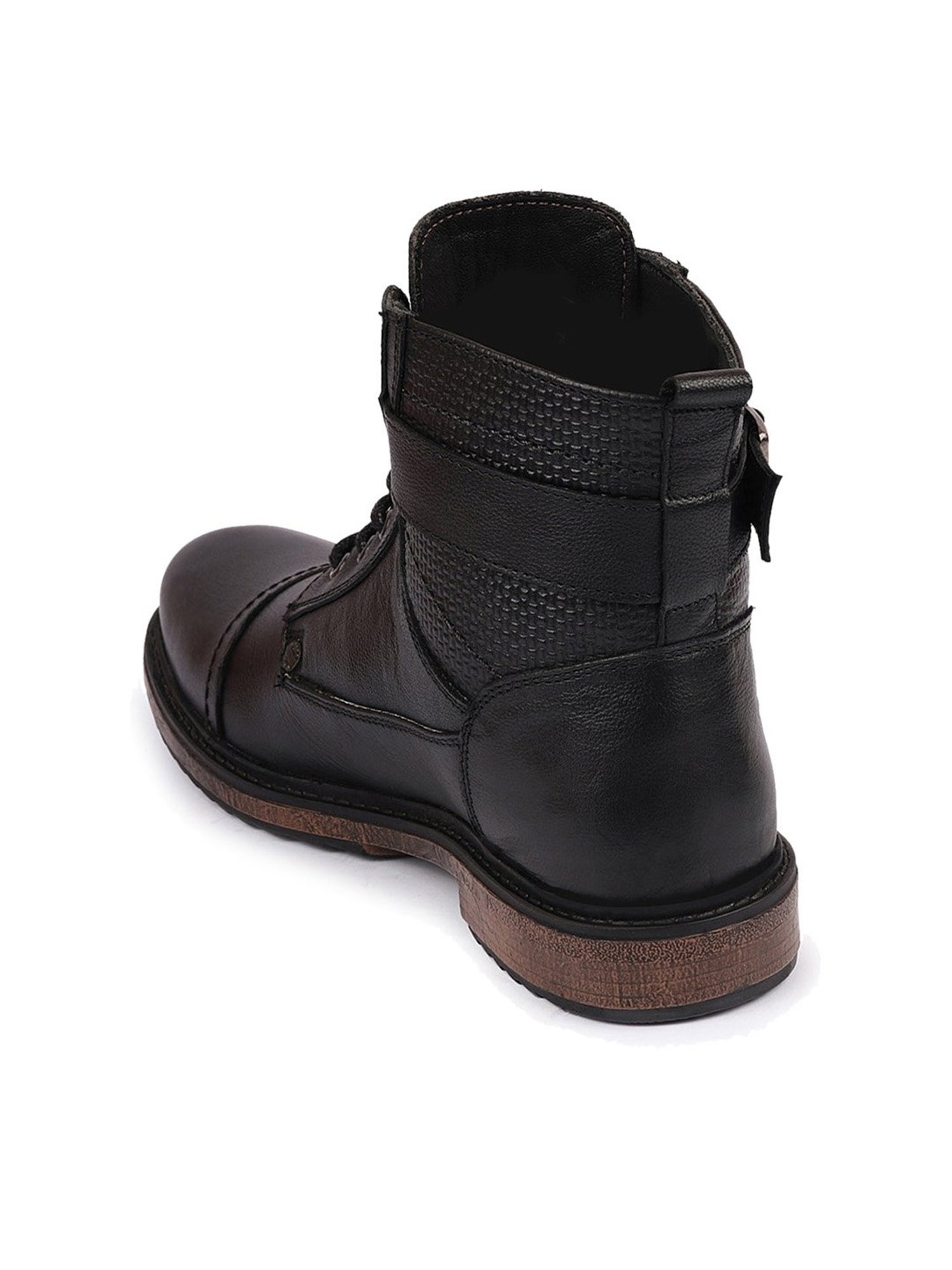 Fausto Men's Black Biker Boots