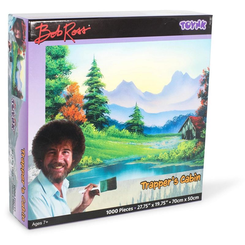 Toynk Bob Ross Trapper's Cabin Nature Puzzle | 1000 Piece Jigsaw Puzzle
