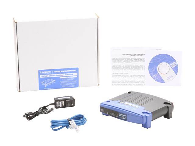 LINKSYS BEFSR41-RM 10/100Mbps EtherFast Cable/DSL Router w/ 4-Port Switch