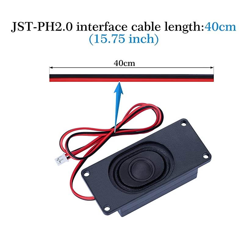 Speaker 5 Watt 8 Ohm Compatible with Arduino Motherboard JSTPH20 Interface It is Ideal for a Variety of Small Electronic Projects