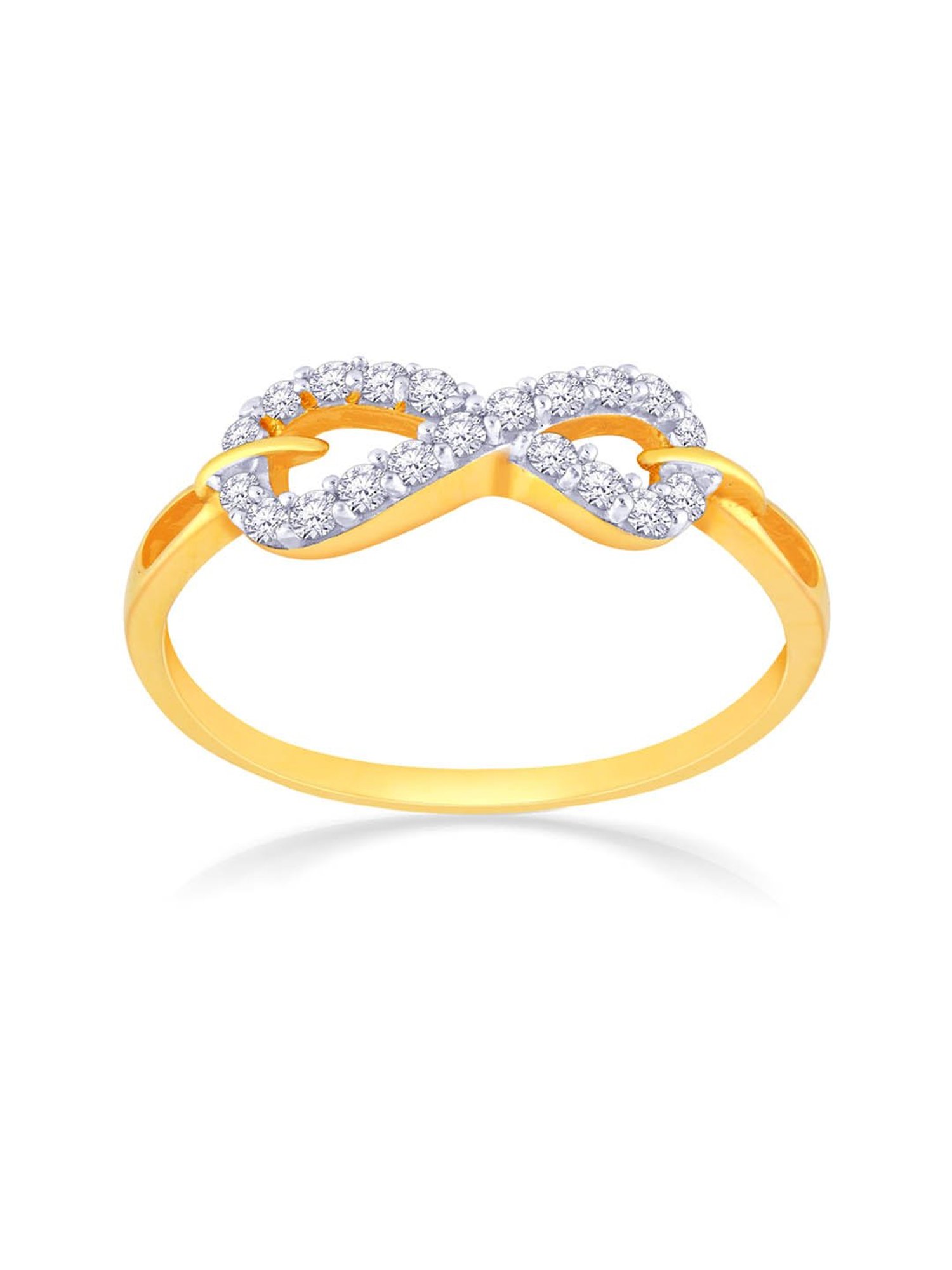 Malabar Gold and Diamonds 22k Gold Infinity Ring for Women