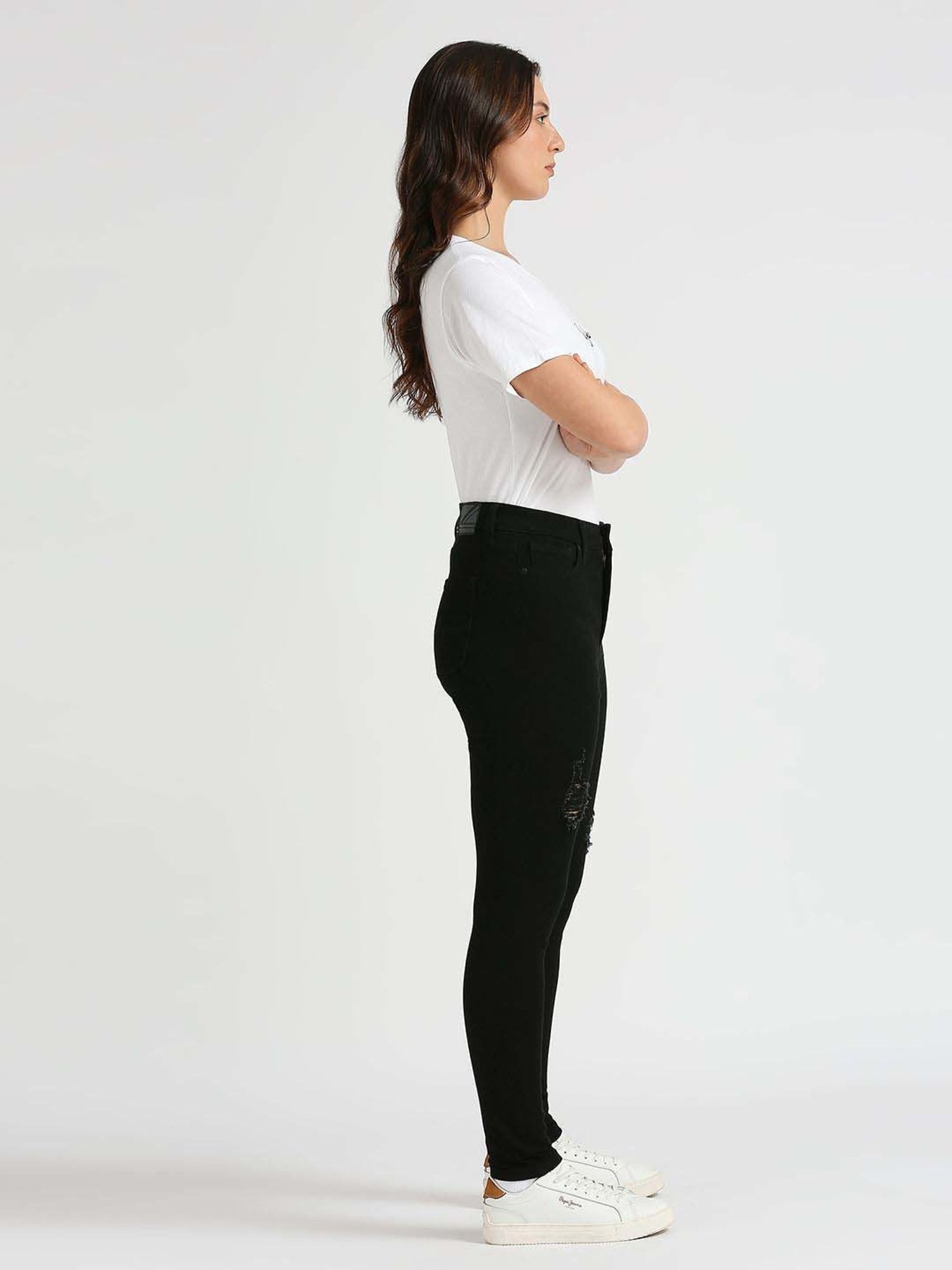 Pepe High Rise Jeans Black High Rise Jeans