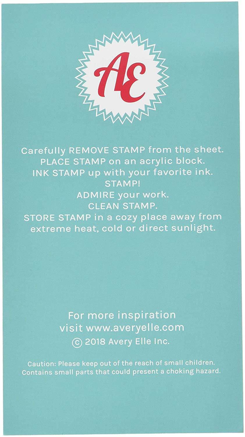 Avery Elle Beautiful Bow Clear Stamp Set, 4"X6"