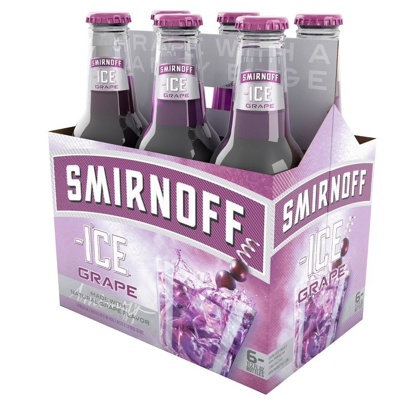 Smirnoff Ice Grape - 6pk/11.2 fl oz Bottles