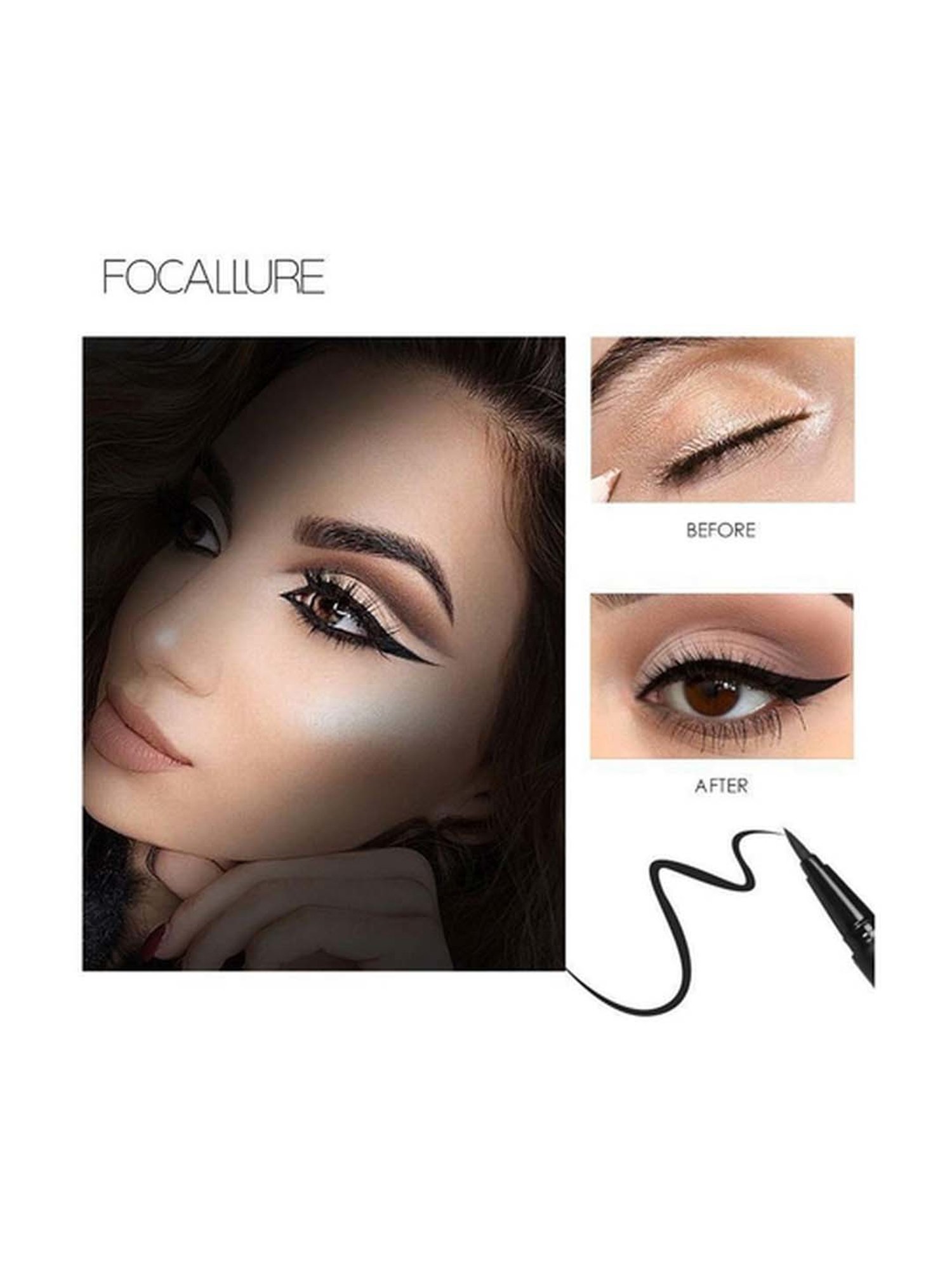 FOCALLURE Liquid Eyeliner Pen - 18 gm