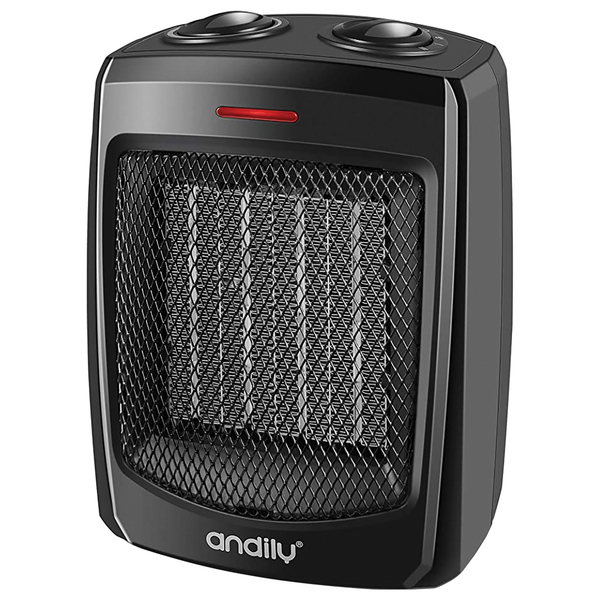1,000-Watt/1,500-Watt Portable Ceramic Heater with Thermostat