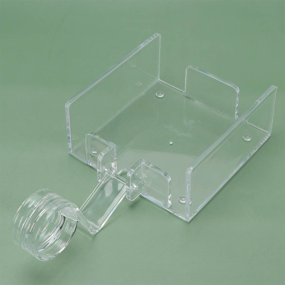 2Pcs Plastic Clear Tissue Storage Rack Square Napkin Organizer Serviette Holder (Transparent)