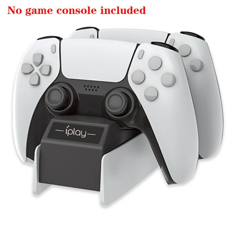 Dual Charging Station Charger Dock For PlayStation 5 Dual Sense Controller, 2 Ports USB Type-C Charger Dock Stand for PS5