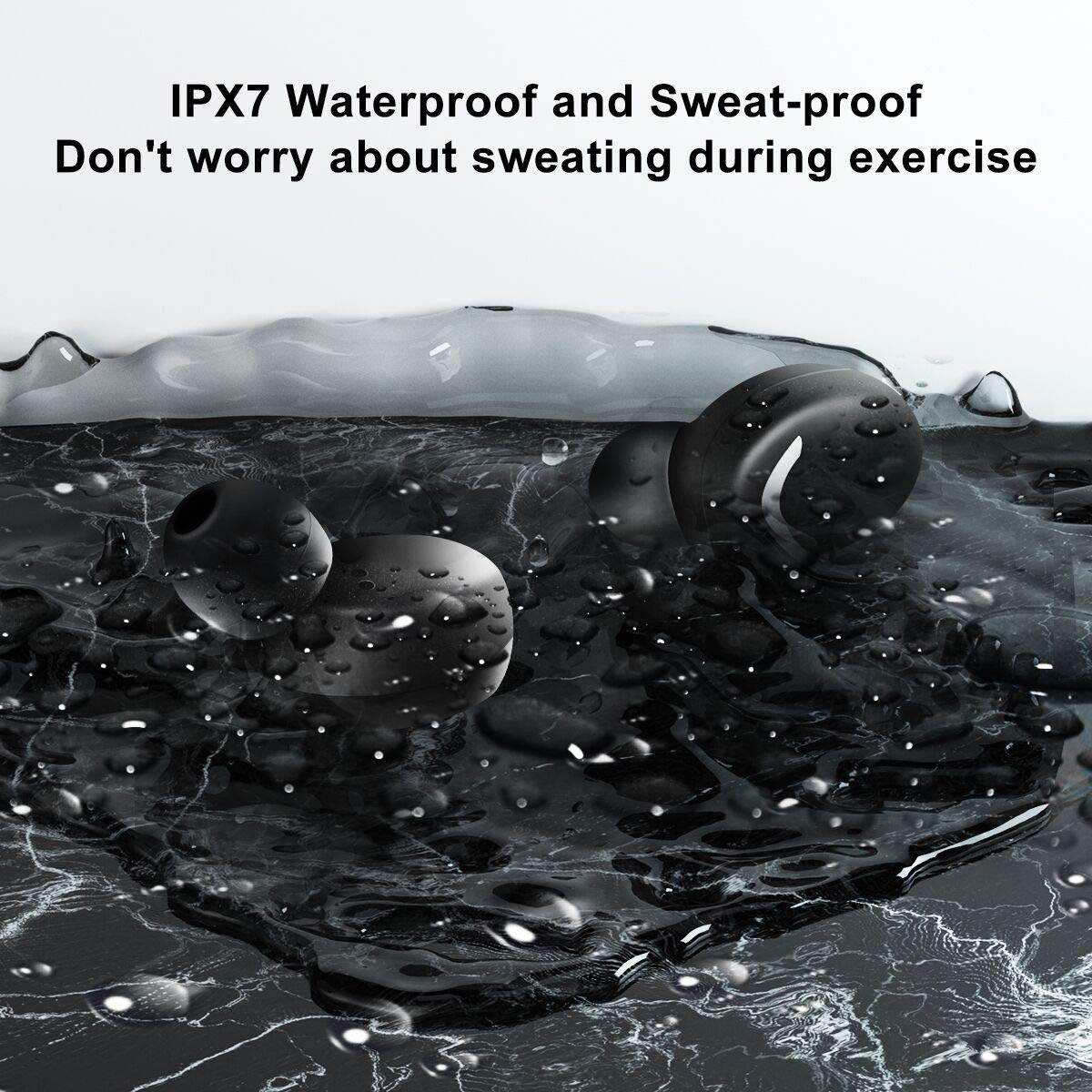 ?Newest 2020? Bluetooth Headphones for Running Gym Workout - Wireless Sport Earbuds with aptX HiFi Sound & Clear Thumping Bass - Best IPX7 Waterproof Earphones with Microphone