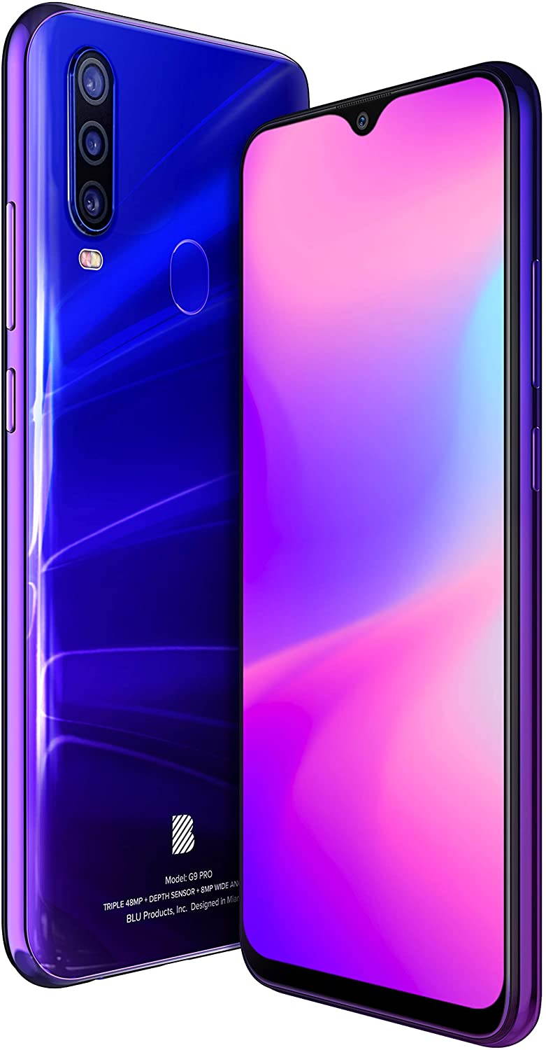 BLU G90 Pro G0370WW 128GB Unlocked GSM Android Smartphone - Purple Haze