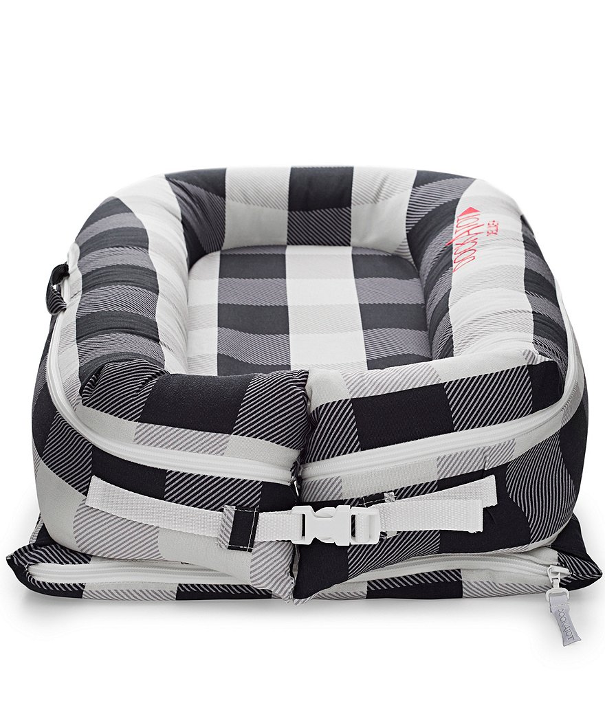 DockATot 0-8 Month Charcoal Buffalo Deluxe Dock Stage 1