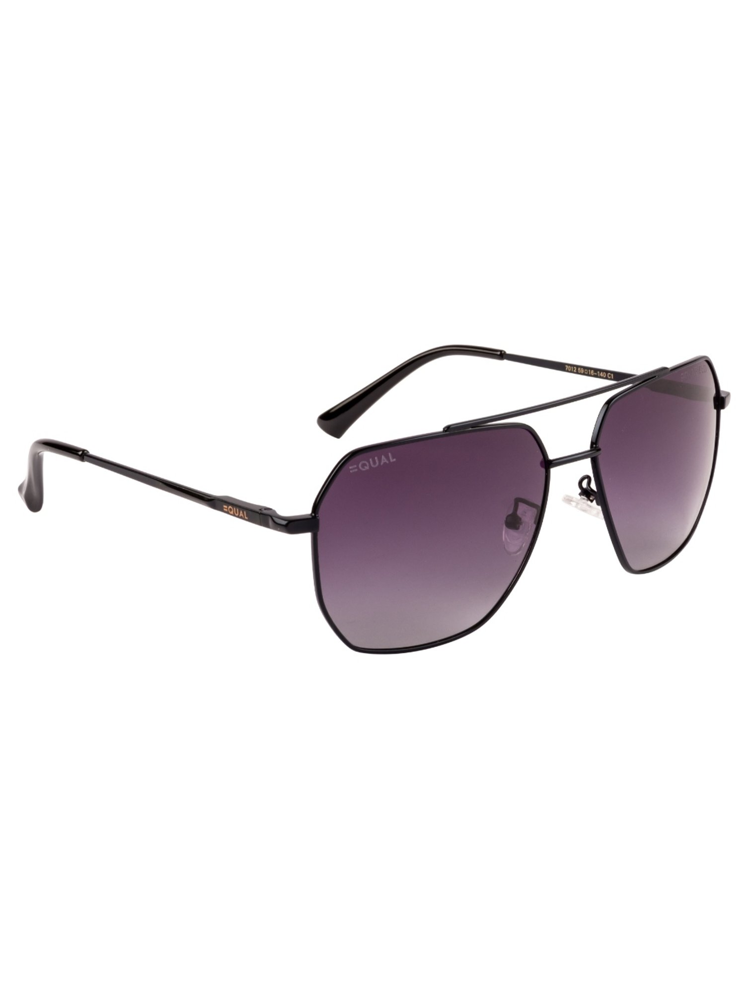 Equal Purple Square Unisex Sunglasses