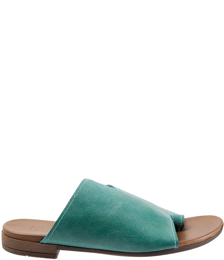 Bueno Tulla Toe Post Leather Slide Sandals