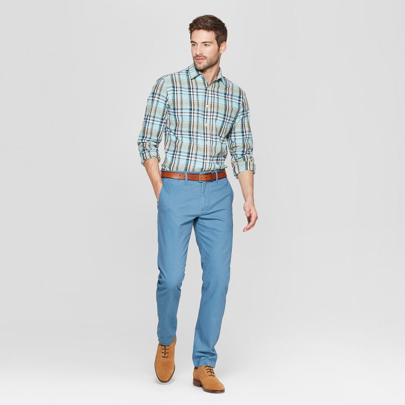 Men's Slim Fit Hennepin Chino Pants - Goodfellow & Co™ Blue 38x30