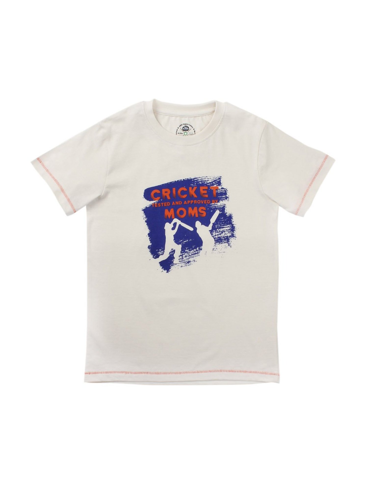 Cub McPaws Kids White Printed  T-Shirt