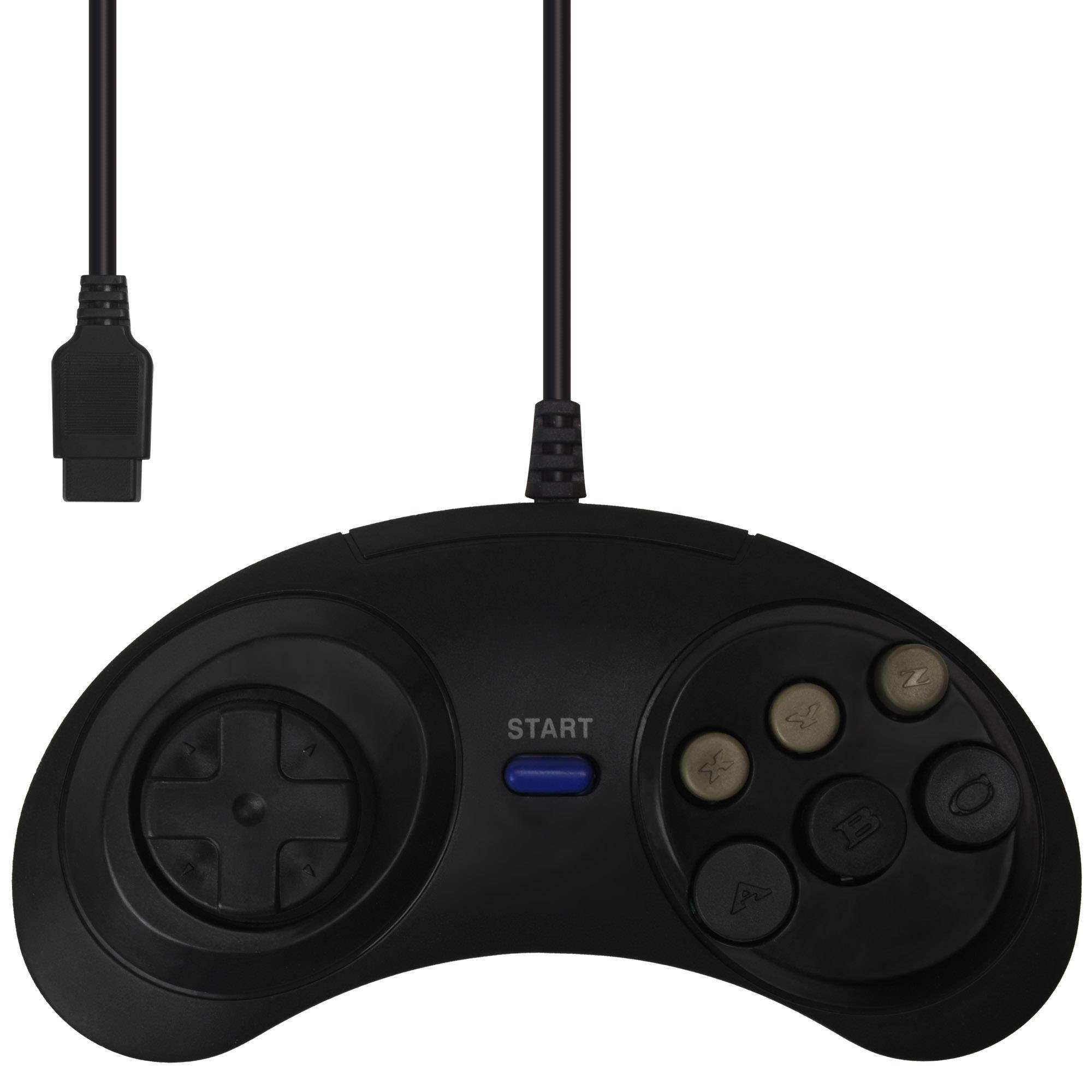Wired Classic Controller for Sega Genesis Black