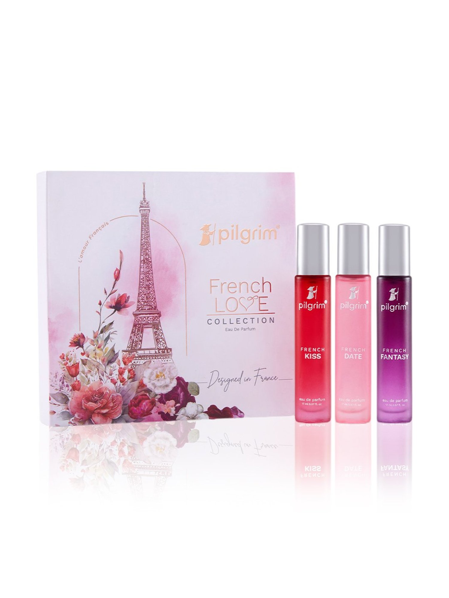 PILGRIM French Love Collection Eau de Parfum Gift Set for Women