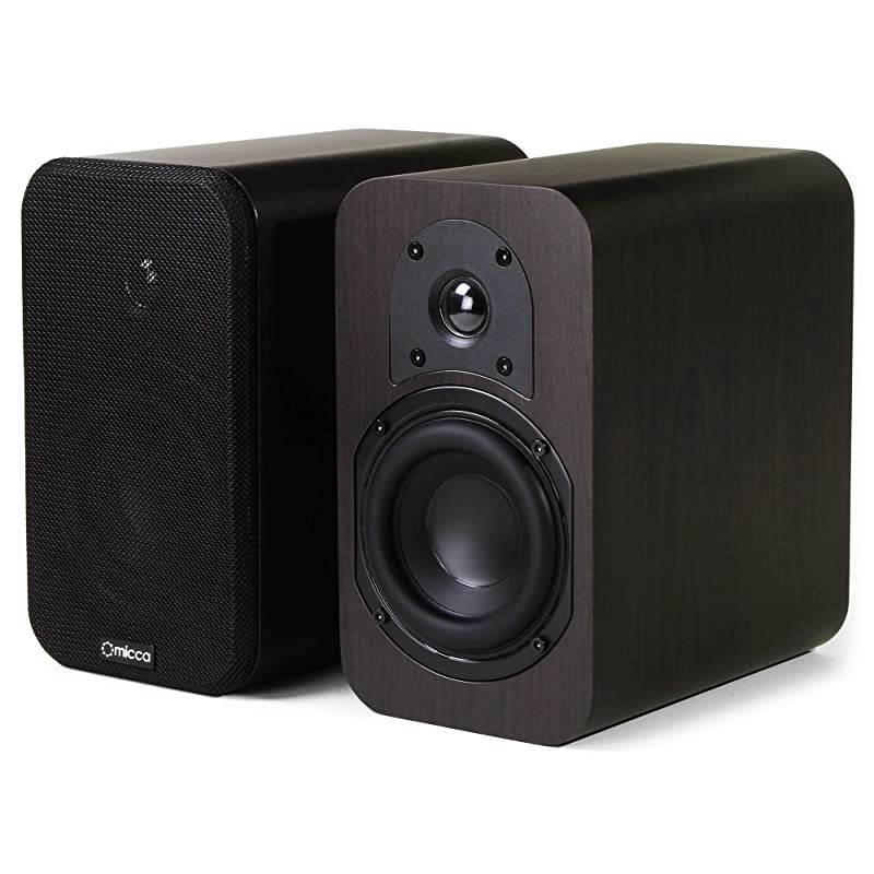 RB42 Reference Bookshelf Speaker with 4Inch Woofer and Silk Tweeter Dark Walnut Pair