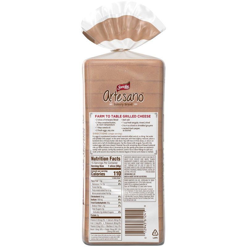 Sara Lee Artesano Bread - 20oz