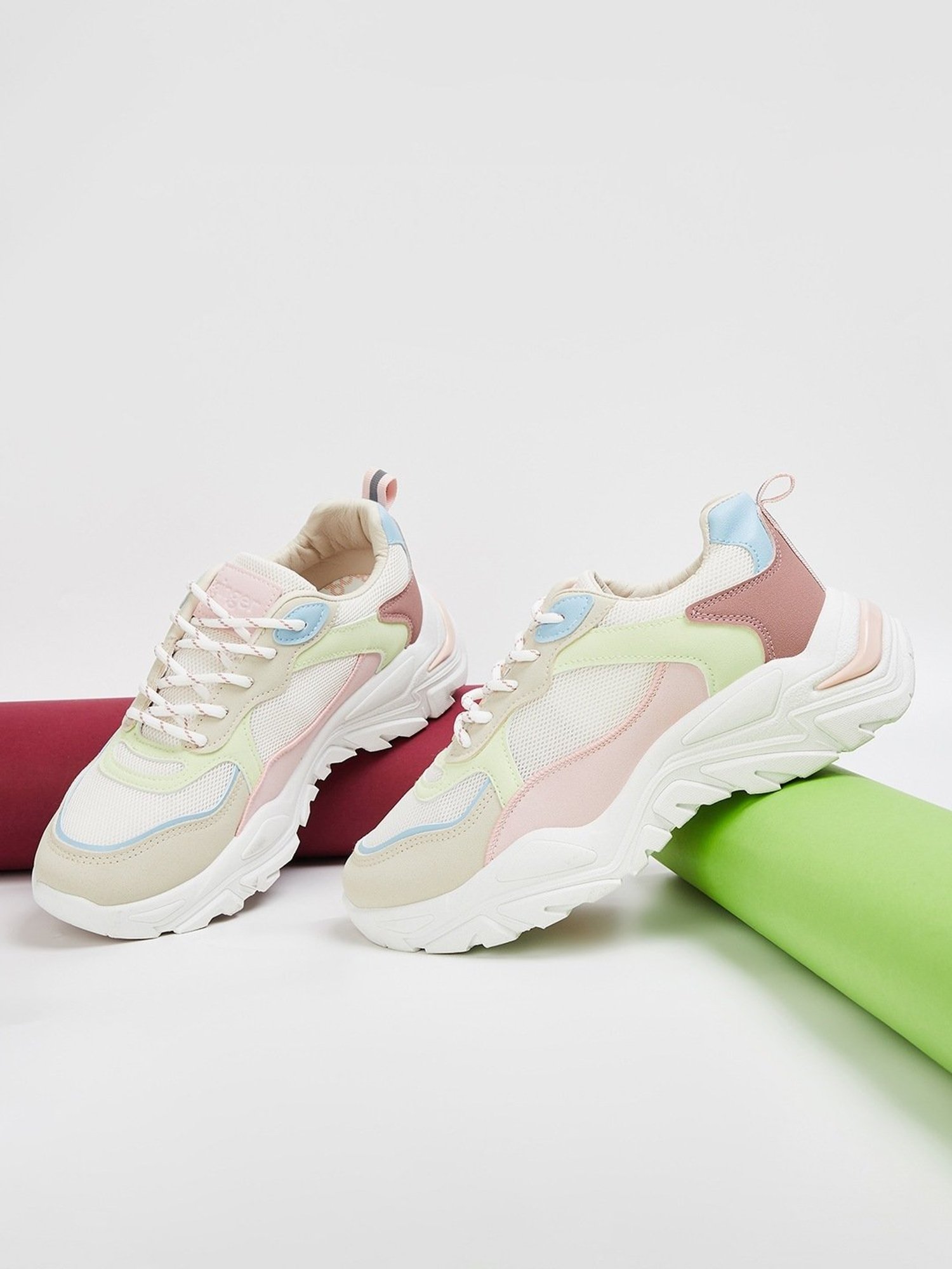 Ginger by Lifestyle Women's Beige Running Shoes