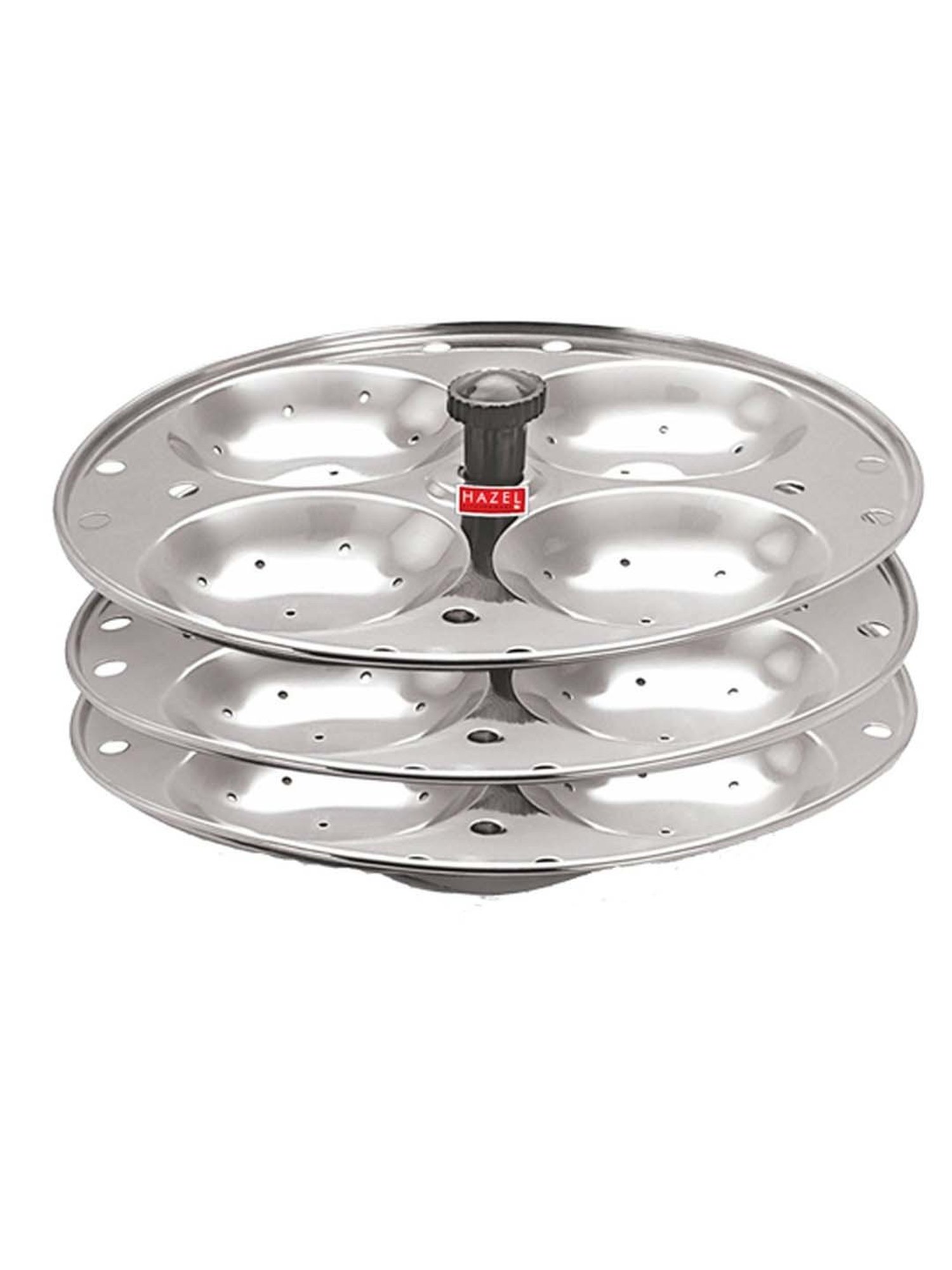 Butterfly Silver Stainless Steel Standard Idli Maker With Friendly Cooker