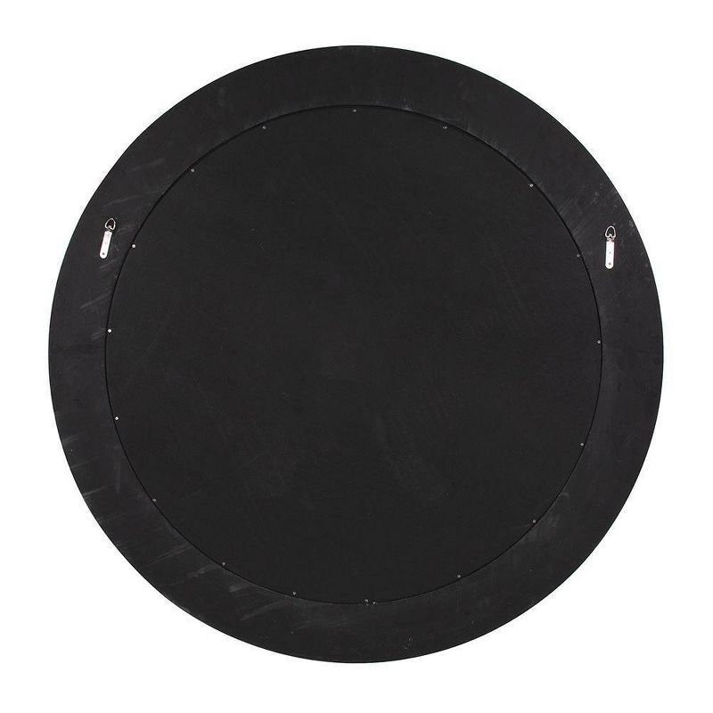 Round Bergman Decorative Wall Mirror Dark Silver - Howard Elliott