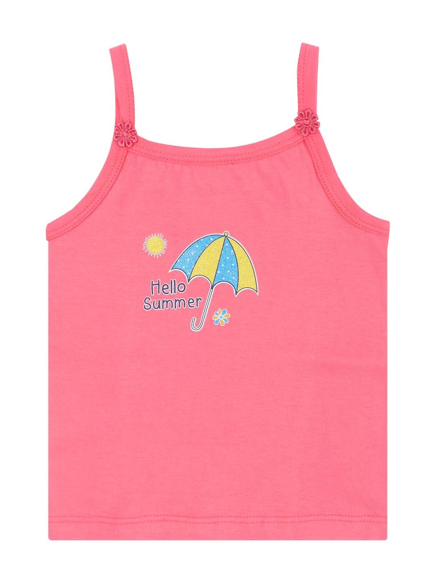 Dyca Kids Multicolor Cotton Printed Vest (Pack of 4)