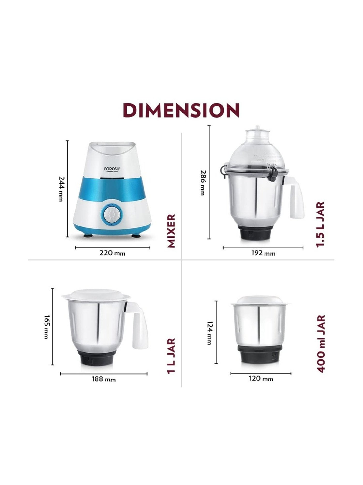 BLACK+DECKER BXCJ0101IN Citrus Juicer 30 Watt 1L (White)