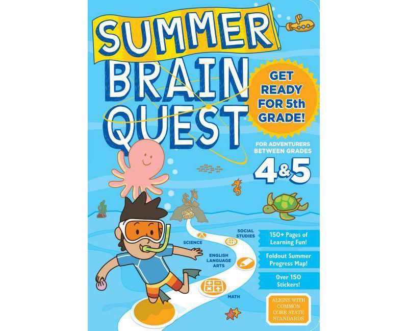 Summer Brain Quest : Between Grades 4 & 5 (Paperback) - by Bridget Heos