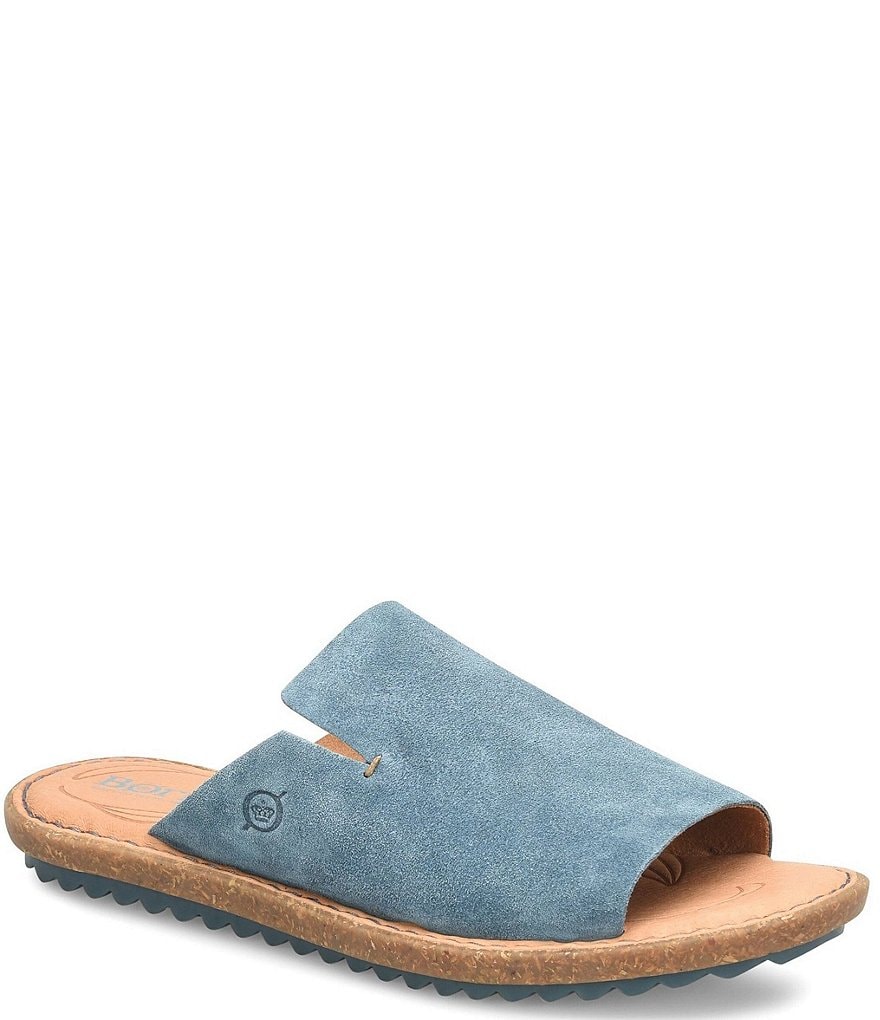 Born Mesilla Suede Leather Slide-On Sandals