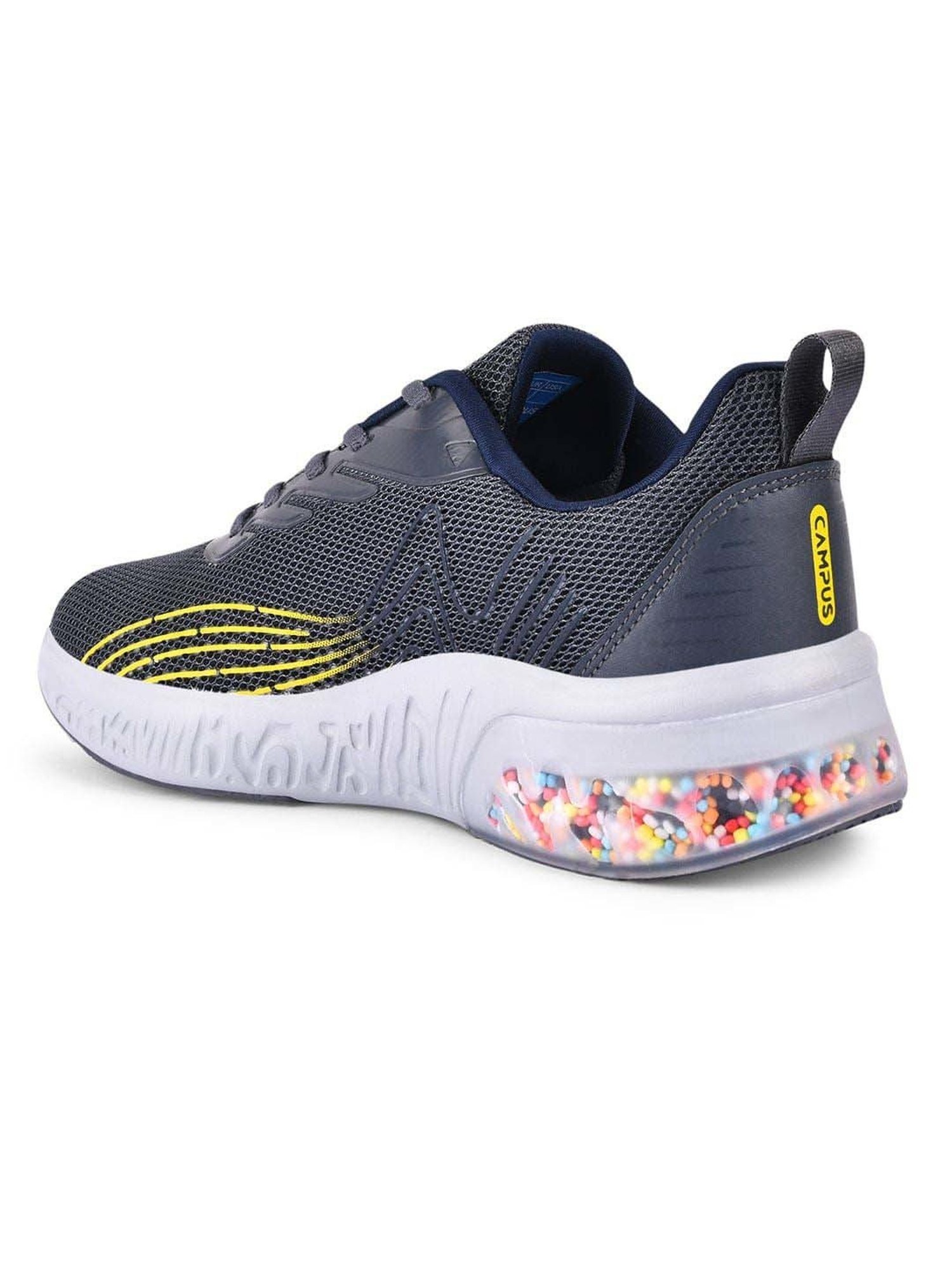 Campus Kids FURRY CH Grey & Yellow Training Shoes