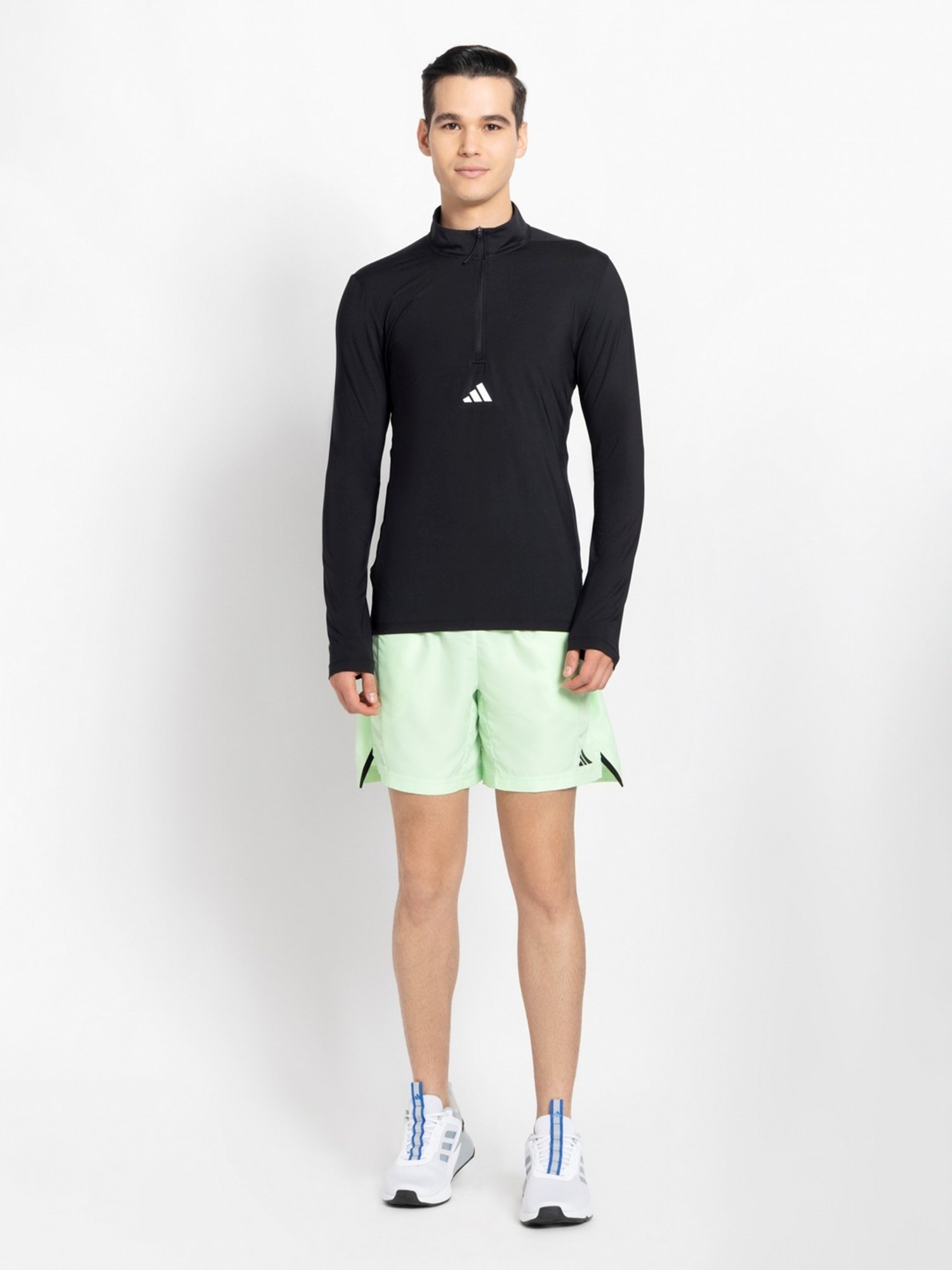 Adidas Black Slim Fit Sports T-Shirt