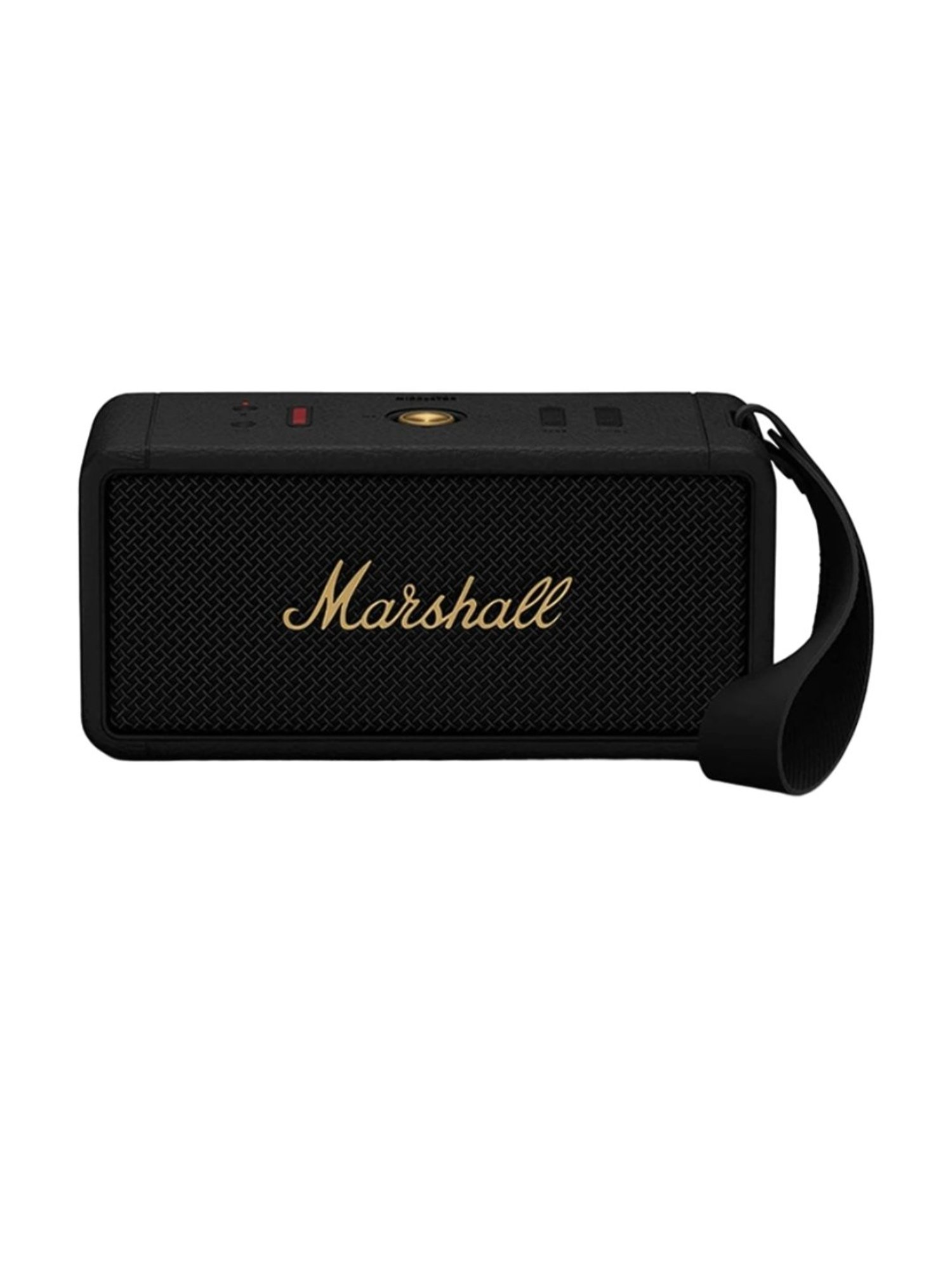 Marshall Middleton Portable Bluetooth Speaker with Upto Hours Of Portable Playtime (Black & Brass)