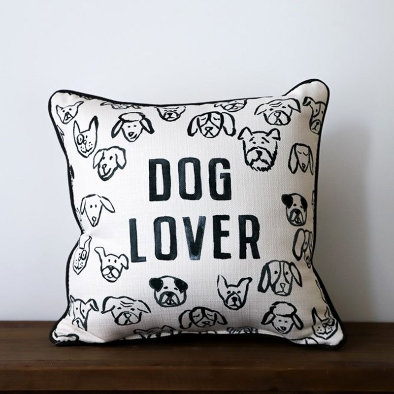 Home Decor 16.0" Dog Lover Pillow Pets Family Puppy  -  Decorative Pillow