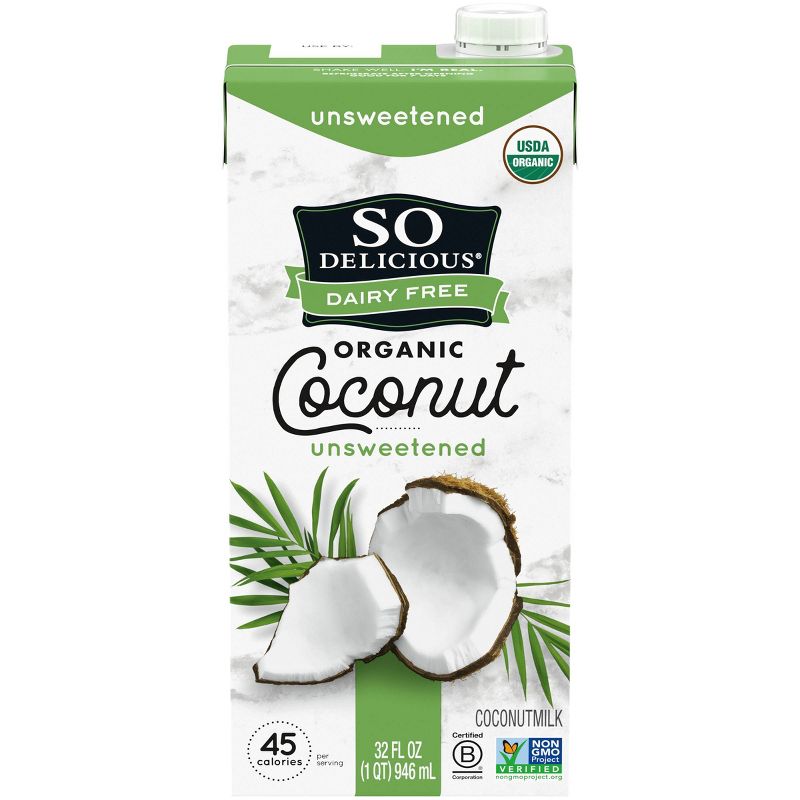 So Delicious Dairy Free Coconut Milk Unsweetened - 32 fl oz