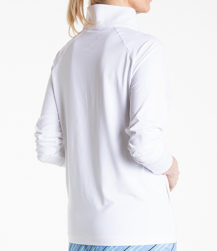 Bette & Court Impulse Long Sleeve Asymmetrical Zip Pullover