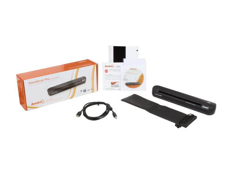 Ambir TravelScan Pro PS600-AS Simplex Document & ID Scanner with AmbirScan